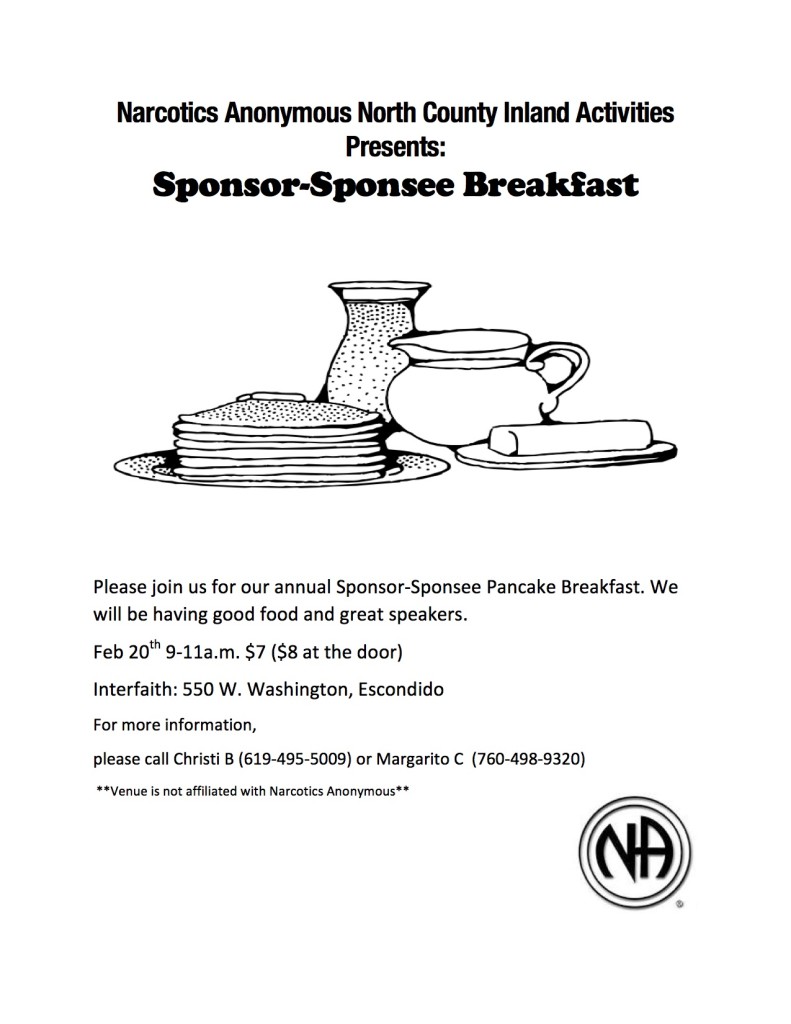 North County Inland breakfast flyer